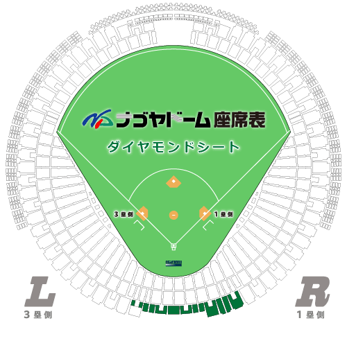 ダイヤモンドシート（一塁側）