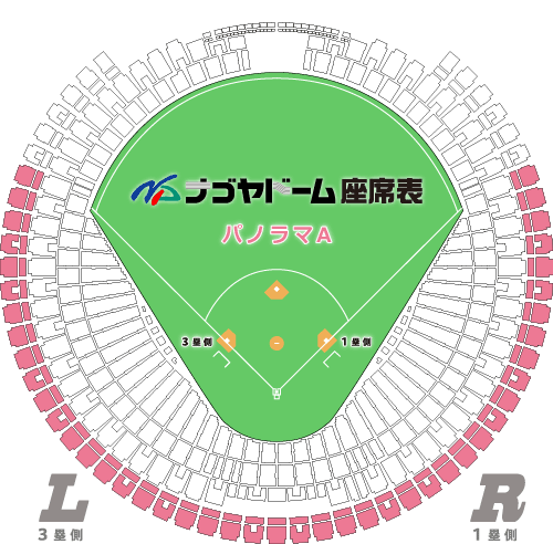 パノラマA（一塁側）