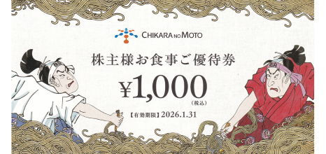 力の源ホールディングス 1000円